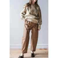 Grei Isla Pleated Trouser in Dark Khaki