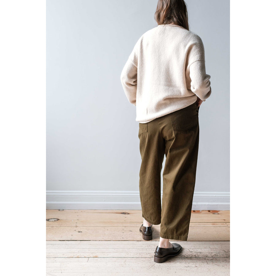 Shaina Mote Painter Pant in Dark Olive