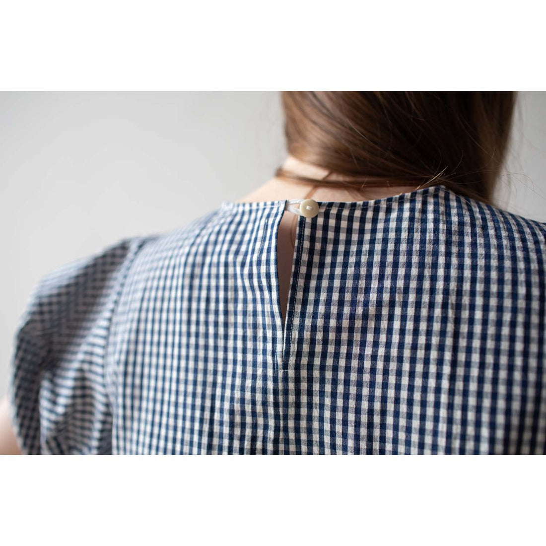 Fabiana Pigna Calita Blouse in Navy Gingham