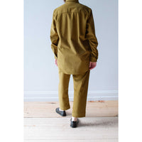 Blluemade Oversized Shirt in Olive Oil Corduroy