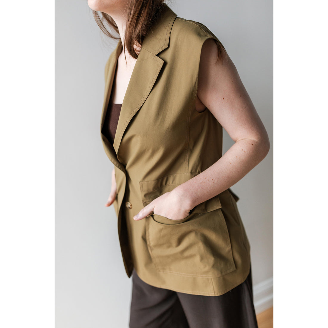 Rachel Comey Doni Vest in Gold