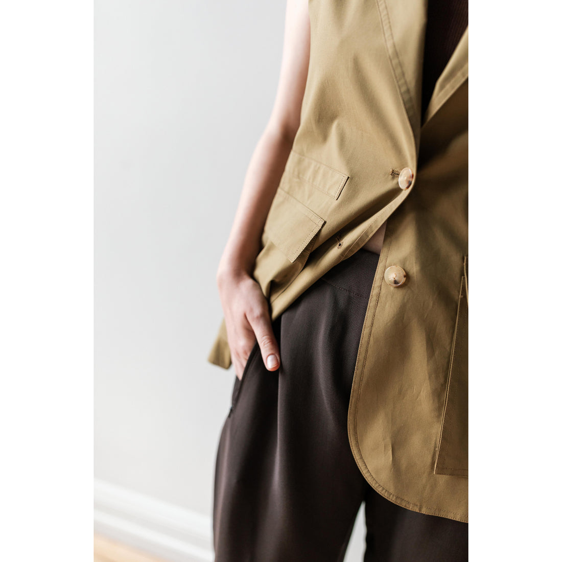 Rachel Comey Doni Vest in Gold