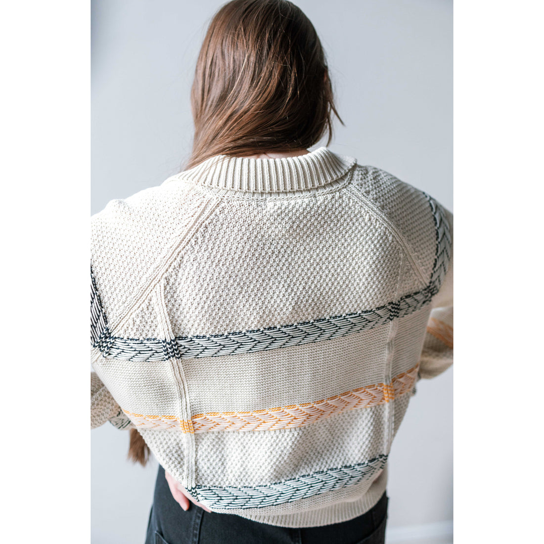 Henrik Vibskov New Stitch Cardigan in Beige Mixed Black