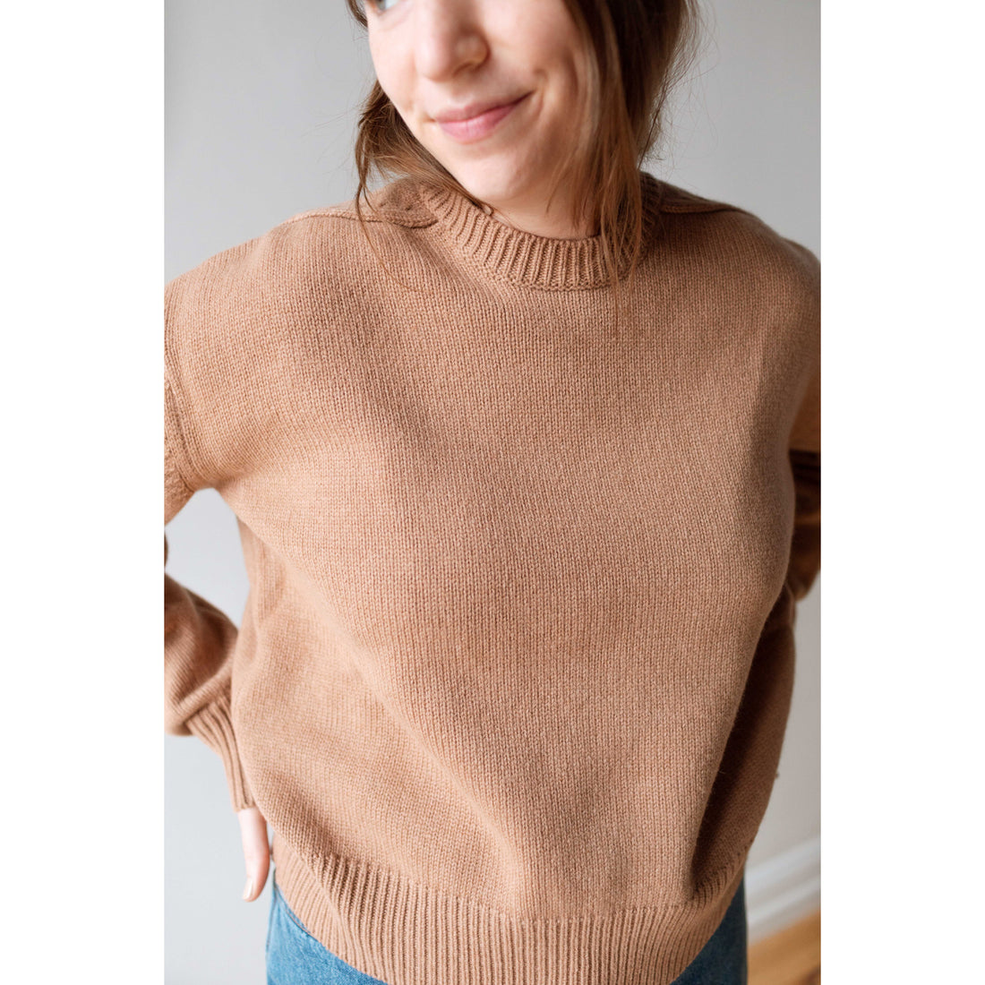 Studio Nicholson Lago Sweater in Camel