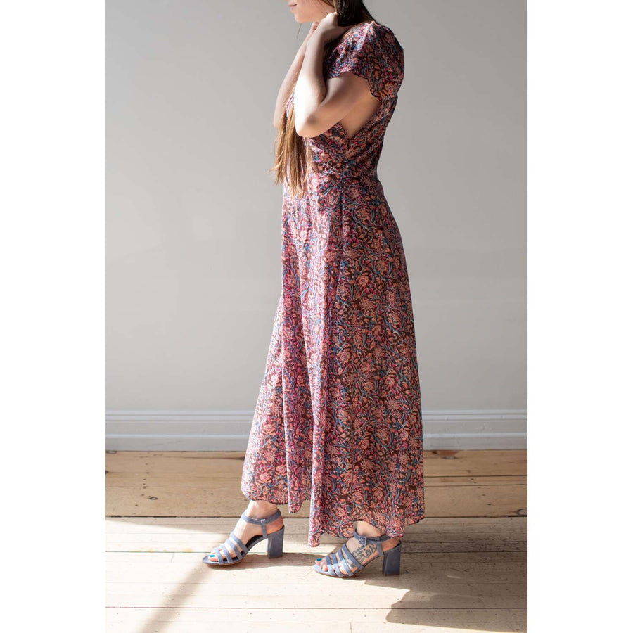 Apiece Apart Monet Ruched Maxi in Bella Floral