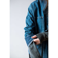 Chimala Unisex Width Denim Chore Jacket in Medium Vintage