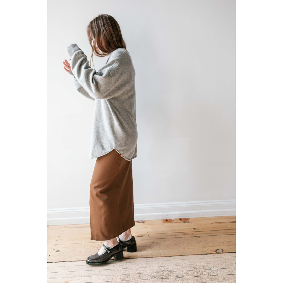 Hope Tail Skirt in Brown