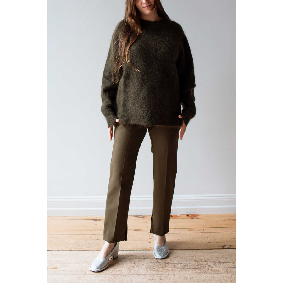 Sayaka Davis Mohair Sweater in Olive