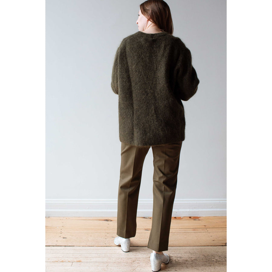 Sayaka Davis Mohair Sweater in Olive