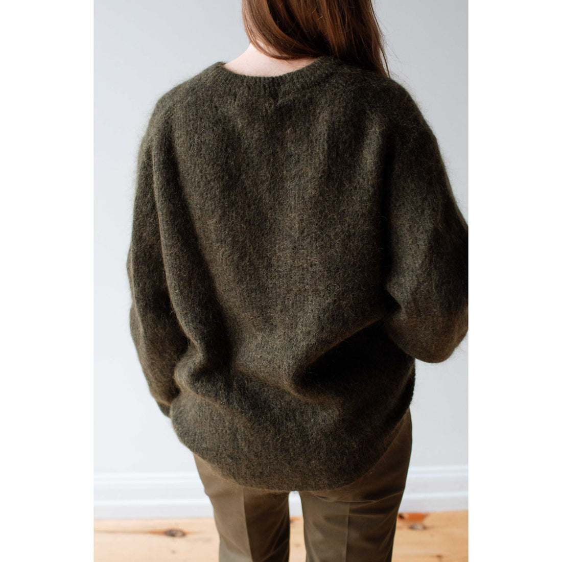 Sayaka Davis Mohair Sweater in Olive