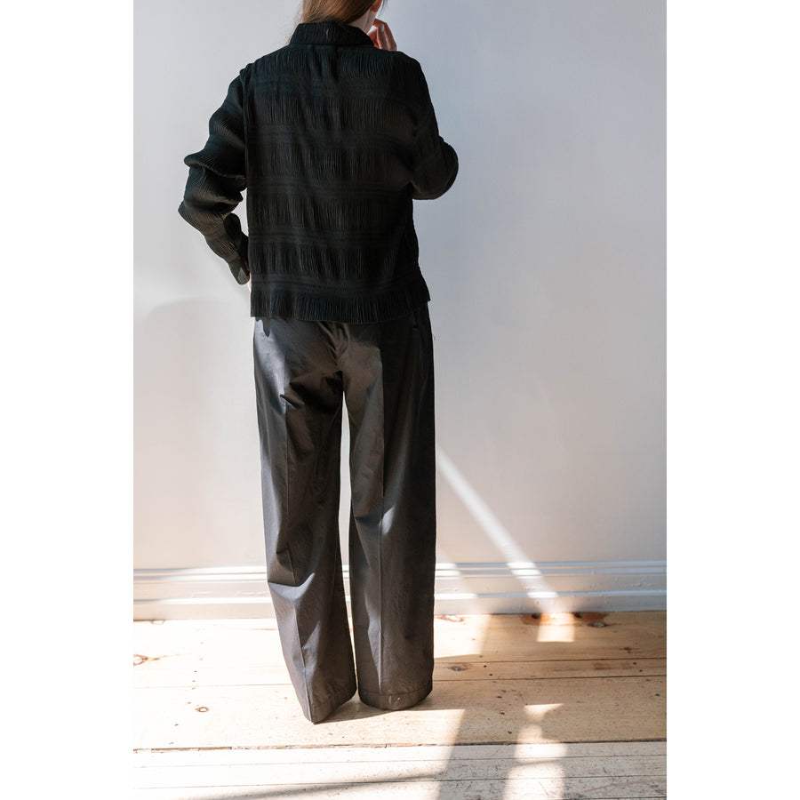 Hope Lungo Trousers in Black Cotton