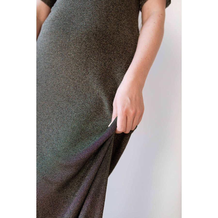 Rodebjer Marlin Sparkle Dress in Pewter