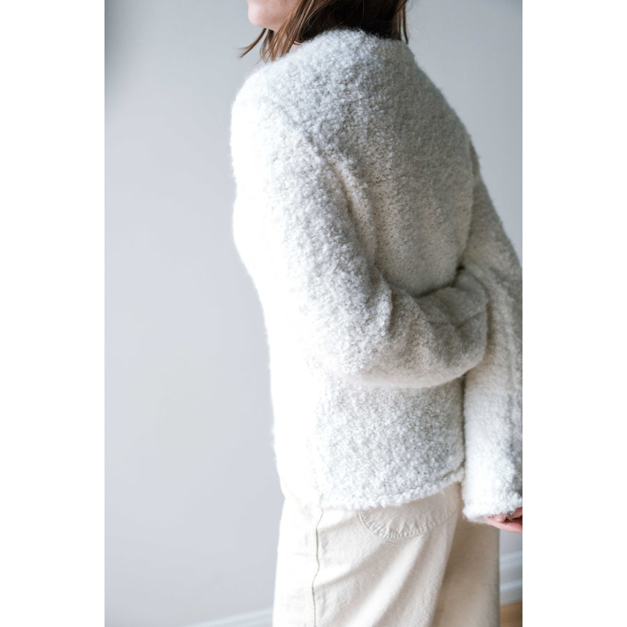 Lauren Manoogian Boucle Crewneck in White