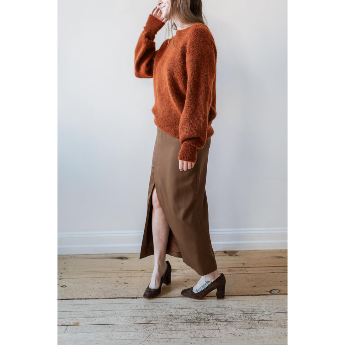 Hope Tail Skirt in Brown