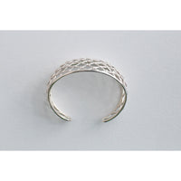 Ursa Major Wide Netted Cuff in Sterling Silver