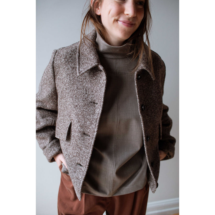 Henrik Vibskov Dusk Wool Jacket in Taupe