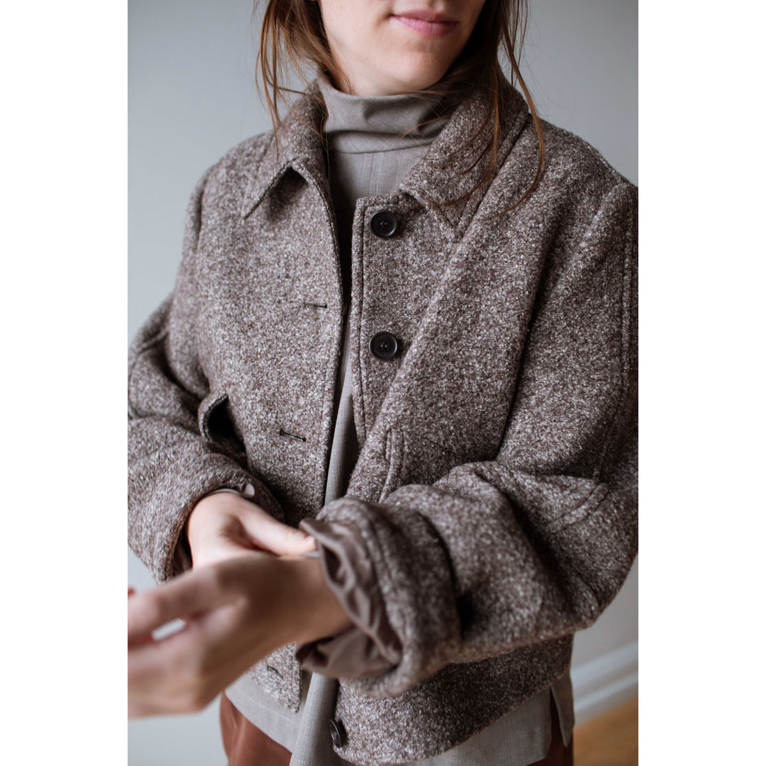 Henrik Vibskov Dusk Wool Jacket in Taupe