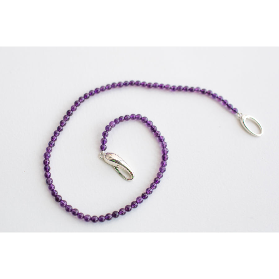 Leigh Miller Amethyst Choker in Sterling Silver