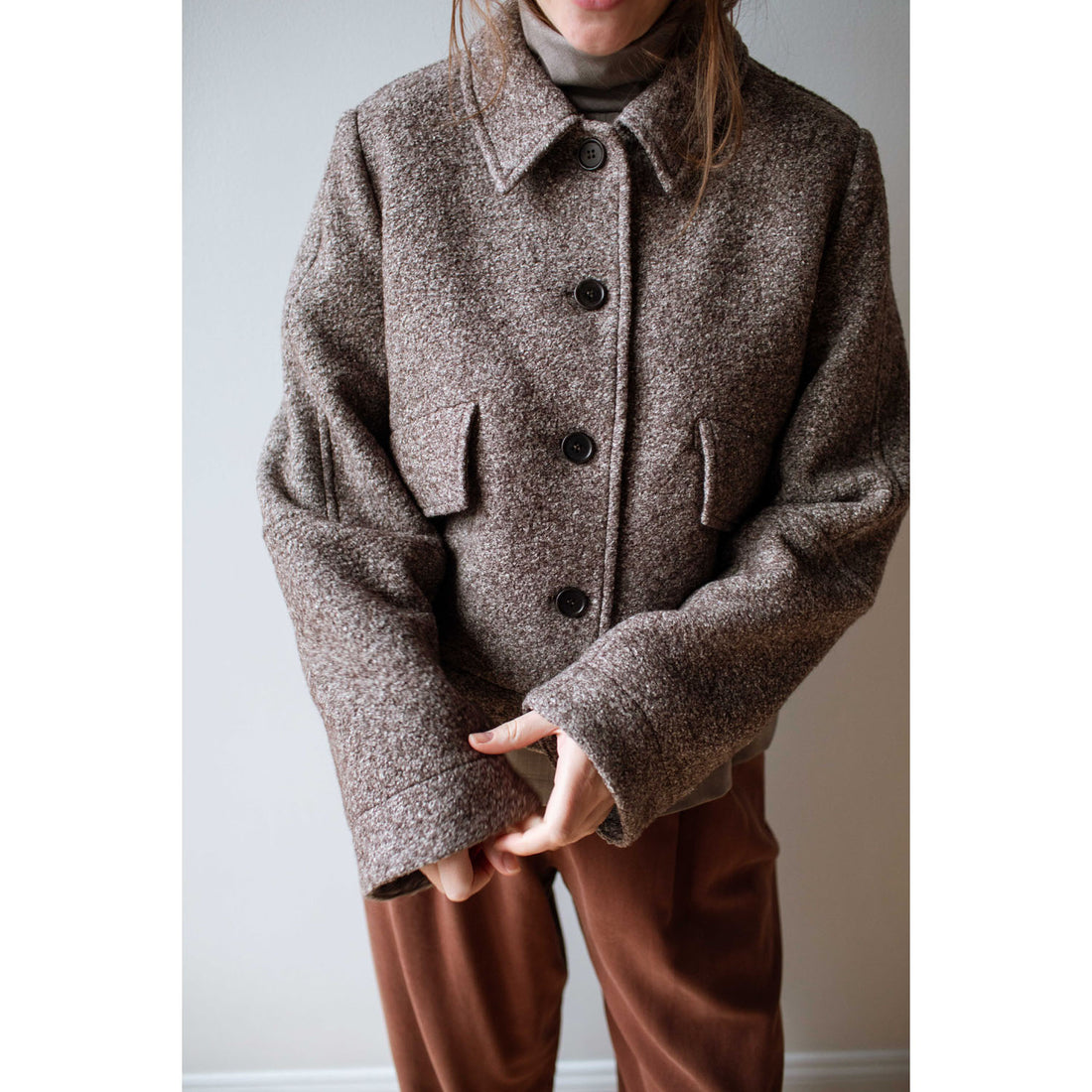 Henrik Vibskov Dusk Wool Jacket in Taupe