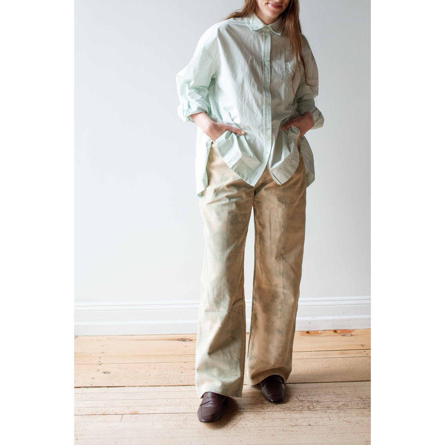 Nomia Drop Oversize Jeans in Lichen Tie Dye Corduroy