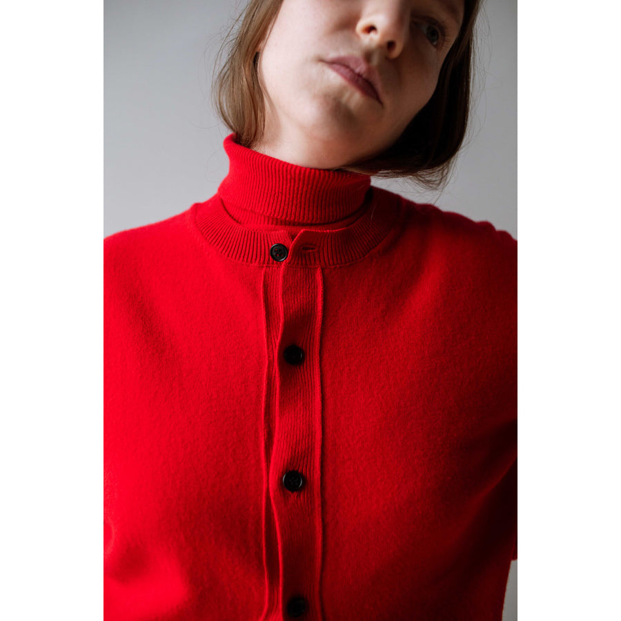 Nicholson & Nicholson Maggie Knit Cardigan in Red