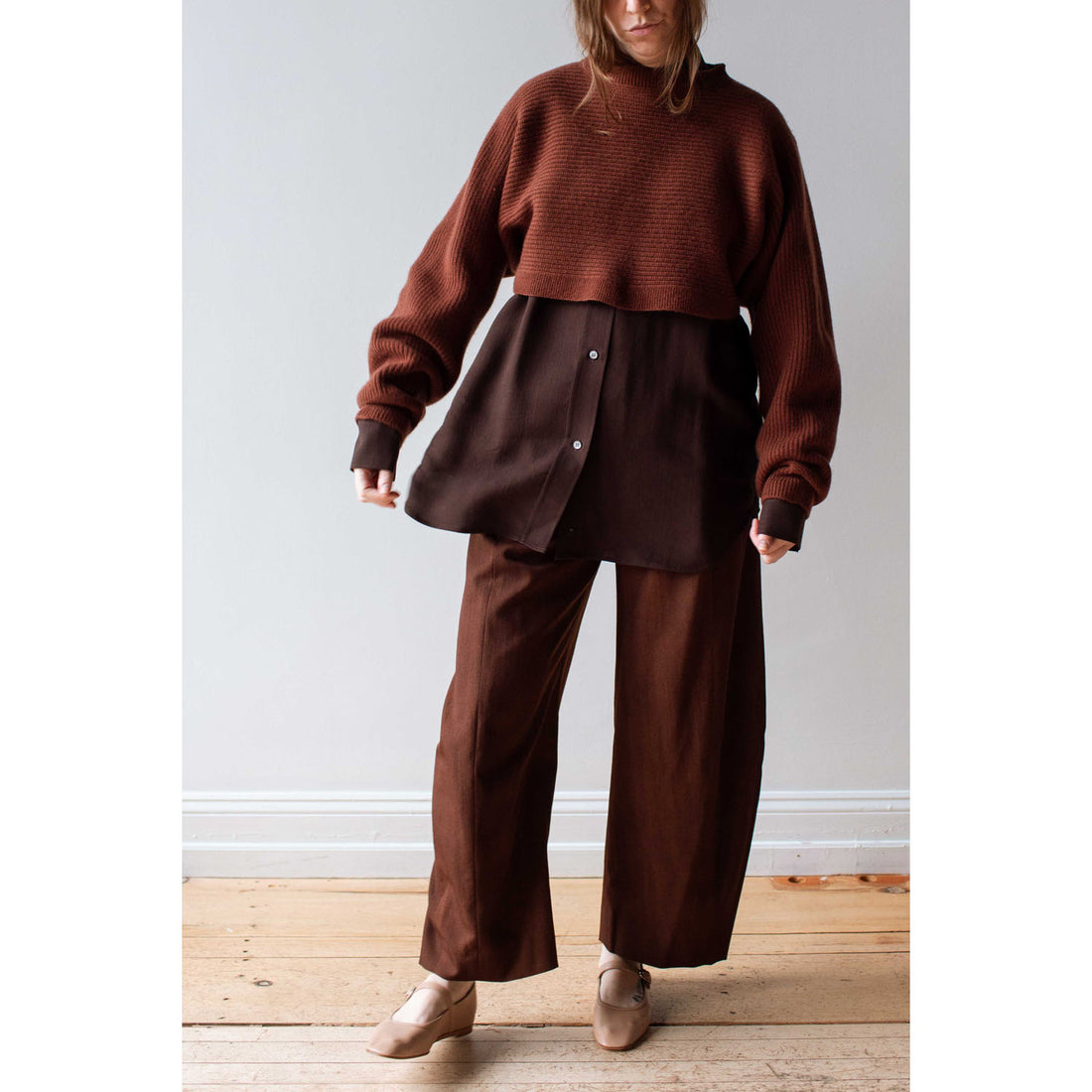 Sayaka Davis Cacao Trousers in Cinnamon