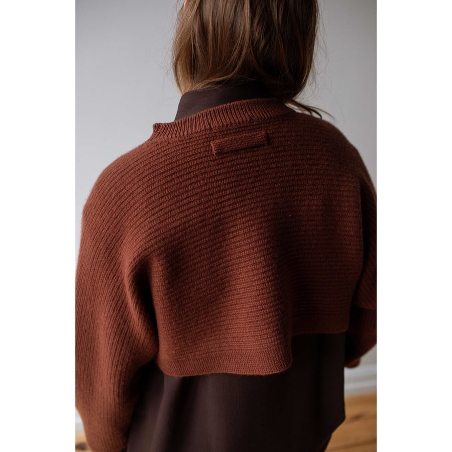 Nicholson & Nicholson Pigalle Cropped Sweater in Brown