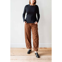 Shaina Mote Corduroy Arc Pant in Walnut