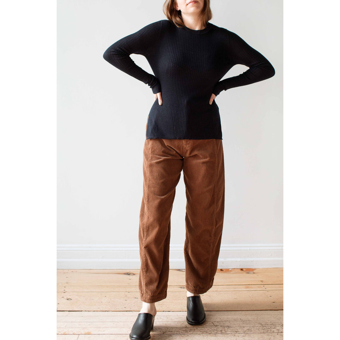 Shaina Mote Corduroy Arc Pant in Walnut