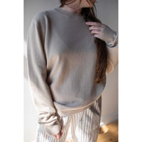 Extreme Cashmere Mister Sweater in Eggshell