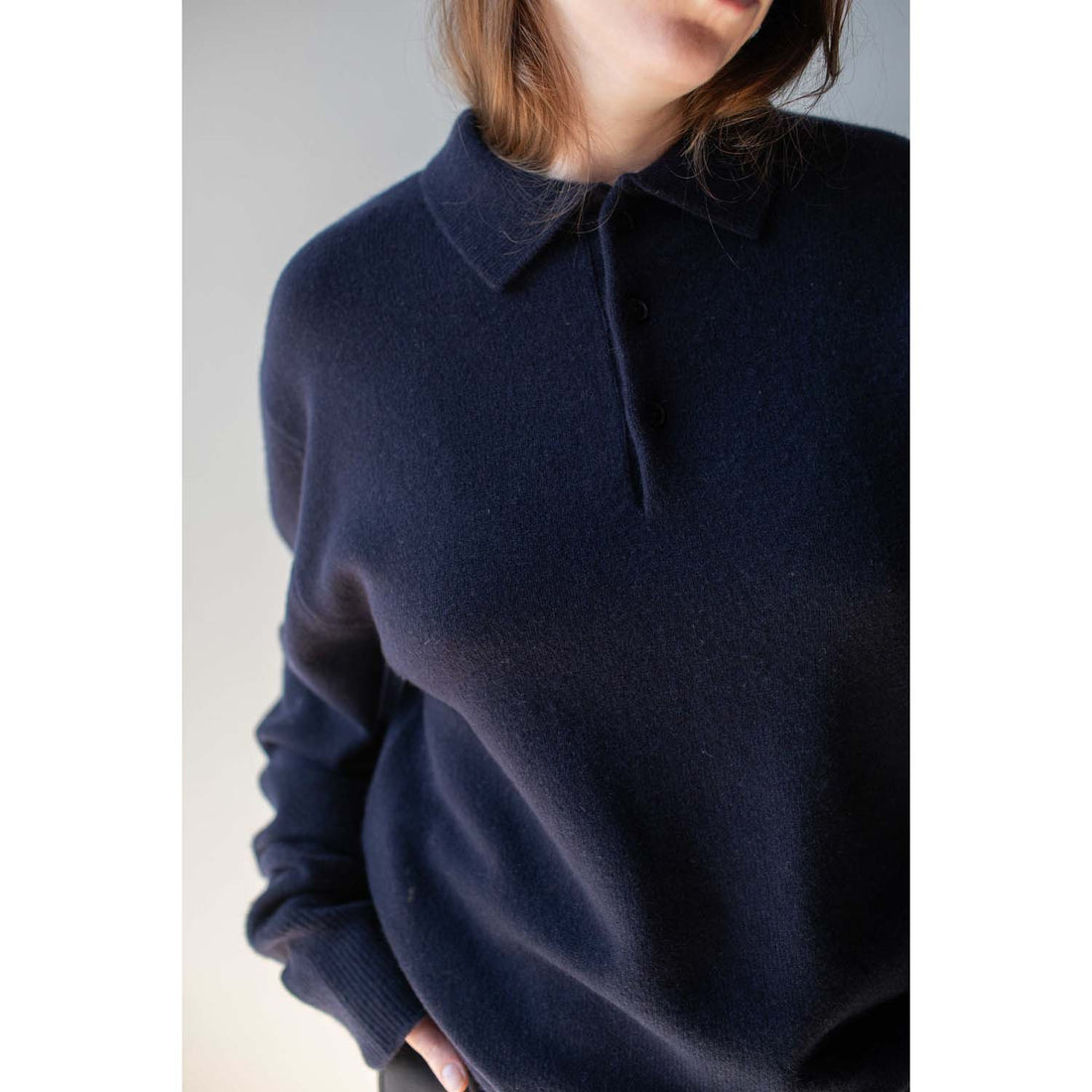 Extreme Cashmere Marylebone Sweater in Navy