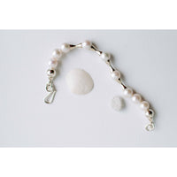 Sapir Bachar Pearl Hourglass Bracelet in Sterling Silver