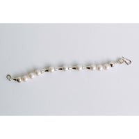 Sapir Bachar Pearl Hourglass Bracelet in Sterling Silver