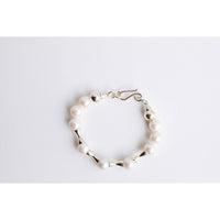 Sapir Bachar Pearl Hourglass Bracelet in Sterling Silver