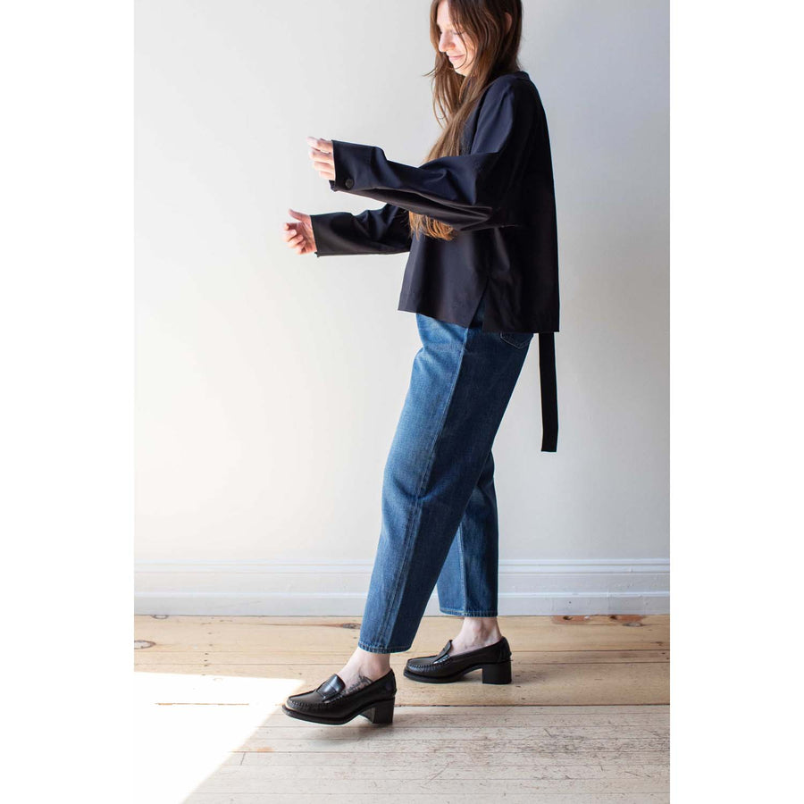 Studio Nicholson Velho Top in Darkest Navy