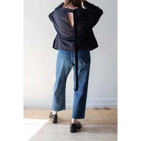 Chimala Selvedge Denim Ranch Pants in Dark Wash