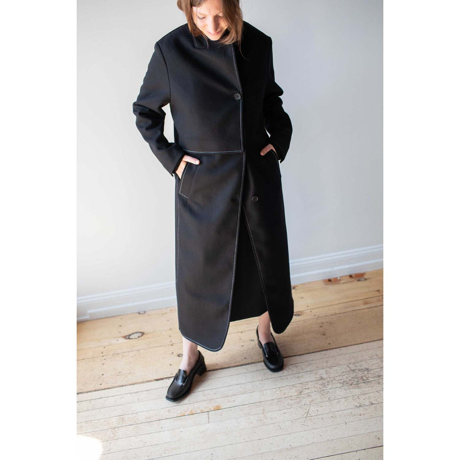 Henrik Vibskov Evening Coat in Black