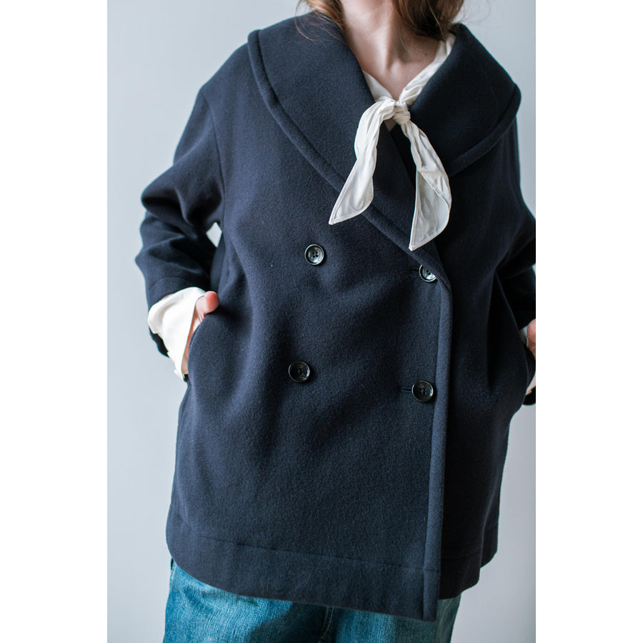 Nicholson & Nicholson My Shawl Coat in Navy