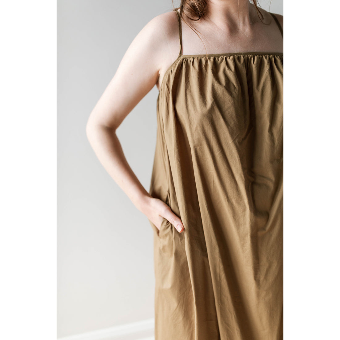 Shaina Mote Hyeres Dress in Ochre