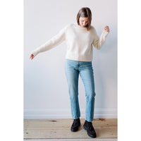 Extreme Cashmere Please Sweater in Cream