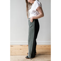 Nomia Two Tone Wide Leg Jeans in Grey / Black