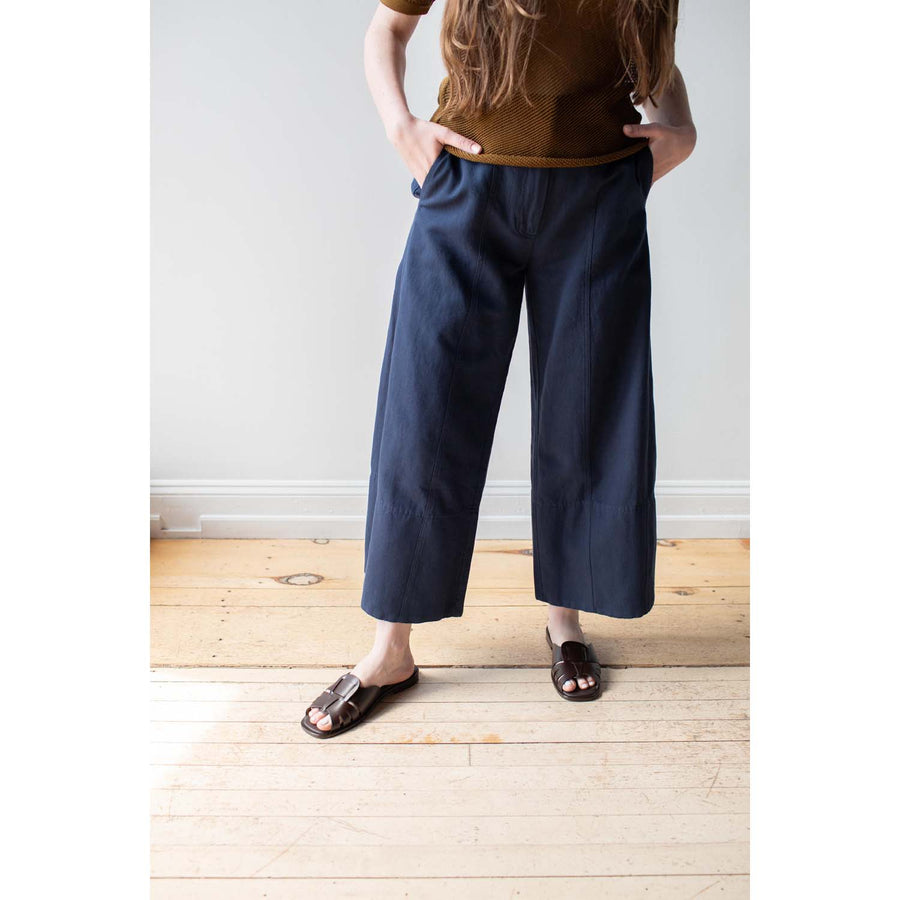 Apiece Apart Malou Wide Leg Pant in Indigo