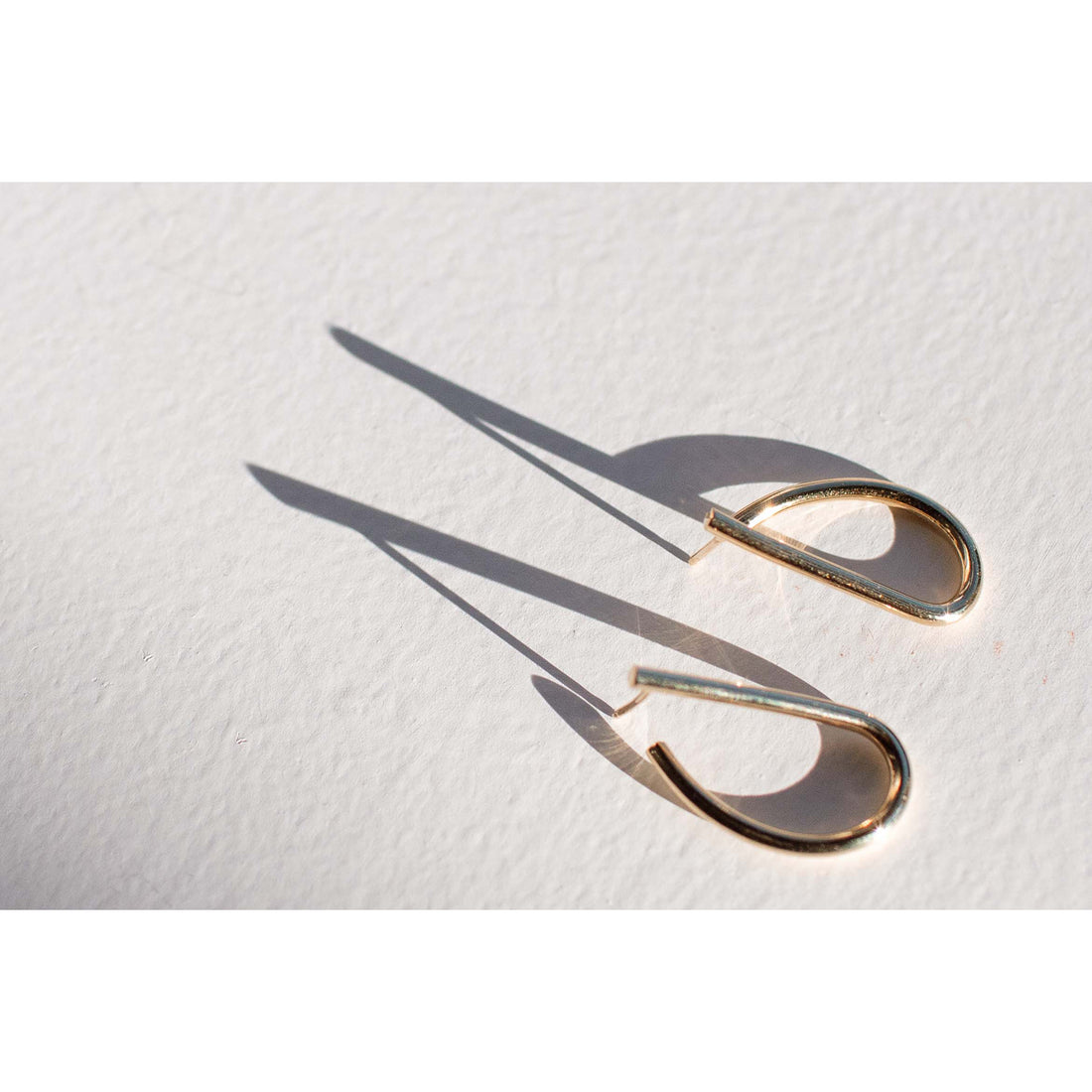 Fay Andrada Ele SM Earrings in 23K Gold Plated Silver