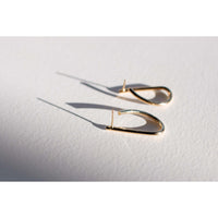 Fay Andrada Ele SM Earrings in 23K Gold Plated Silver