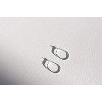 Melissa Joy Manning XS Teardrop Hoops in Sterling Silver