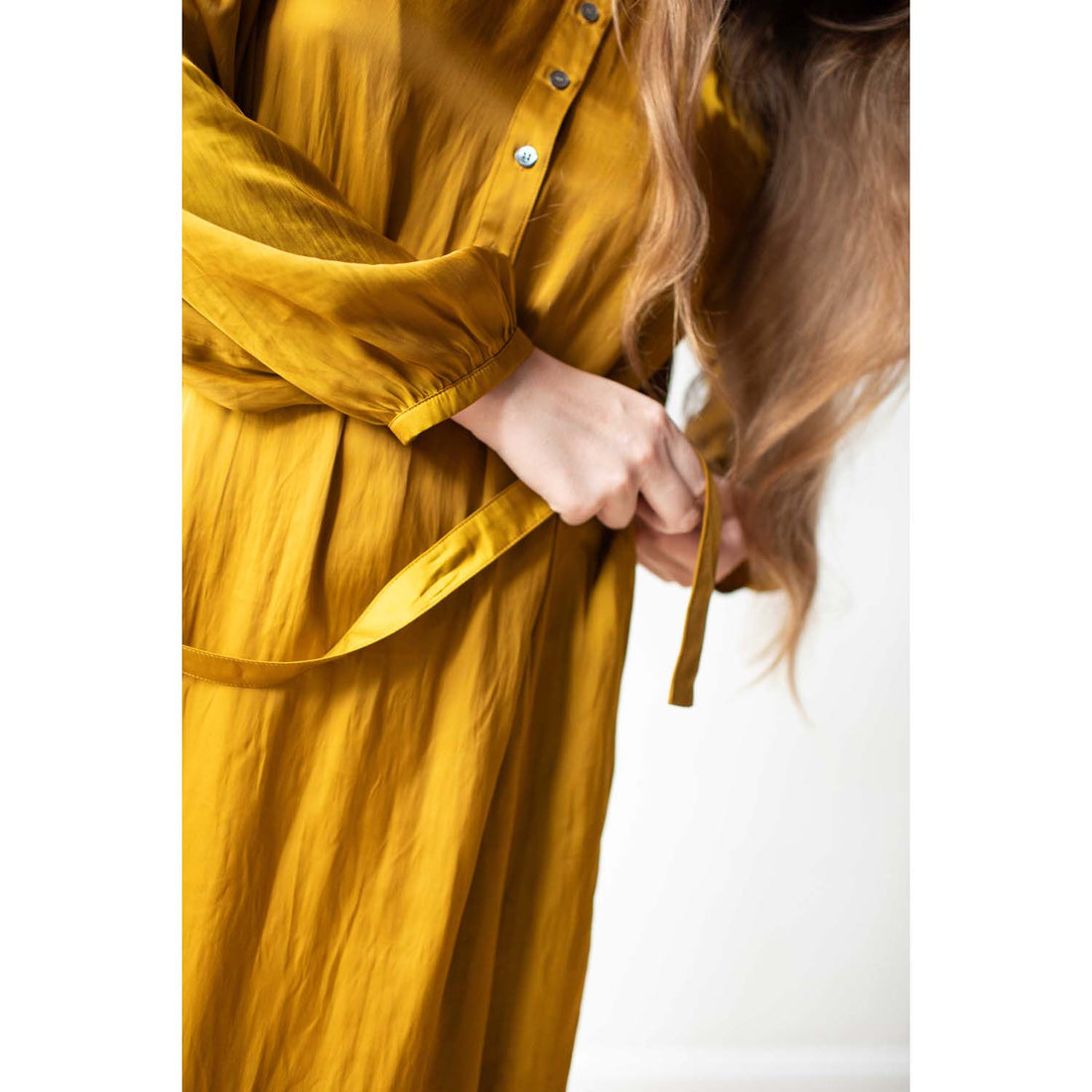 Raquel Allegra Vivienne Dress in Gold