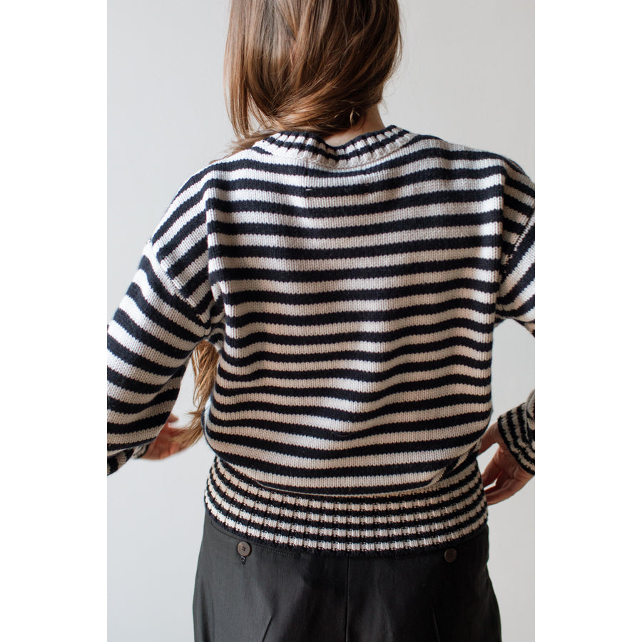 Extreme Cashmere Oldie Sweater in Breton