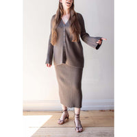 Lauren Manoogian Column Cardigan in Coal