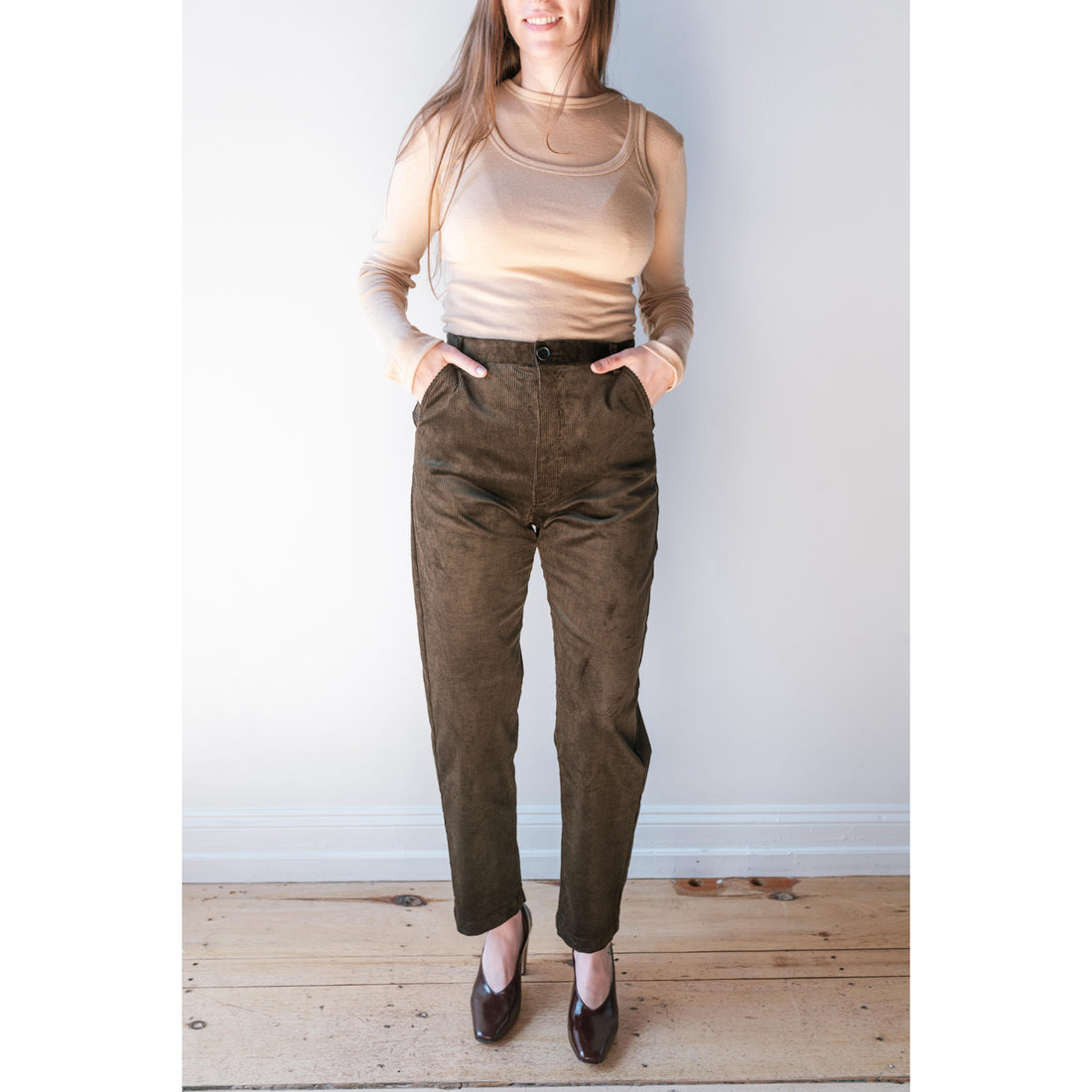 Rachel Comey Corduroy Pseudo Pant in Bark