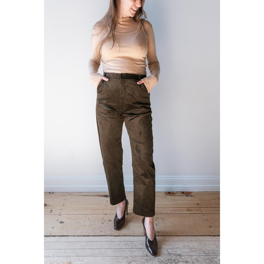 Rachel Comey Corduroy Pseudo Pant in Bark